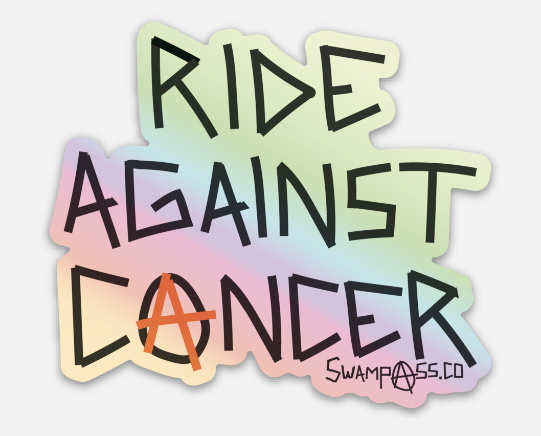 Holographic Ride Against Cancer Sticker